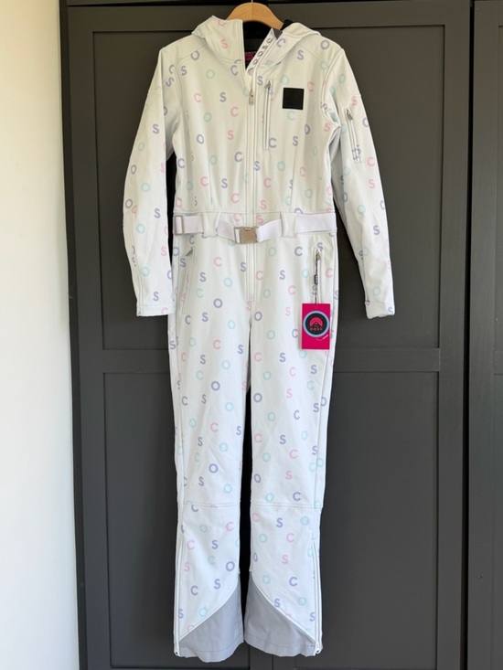 OOSC Jackets & Blazers - OOSC l Women's White Luxury Print Chic Ski Suit | L